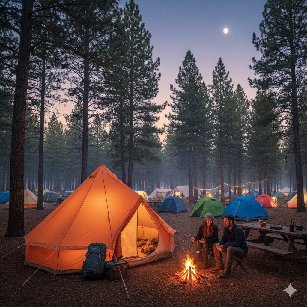 camping pitfalls, tent camping, campground,