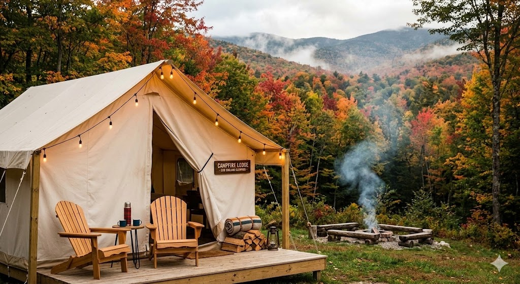 glamping camping in new england