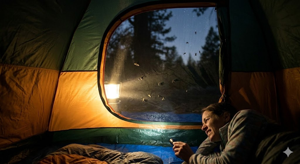 bugs on tent